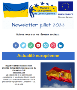 newsletter juillet 2023